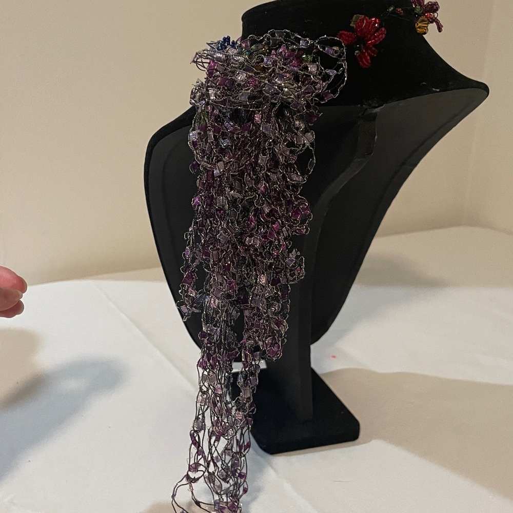 Jewelry tangle floral flower artsy necklace or bracelet - Picture 13 of 14